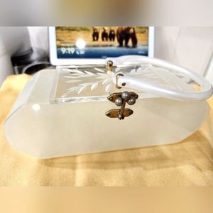 Vintage Mid-Century Lucite Handbag / Purse